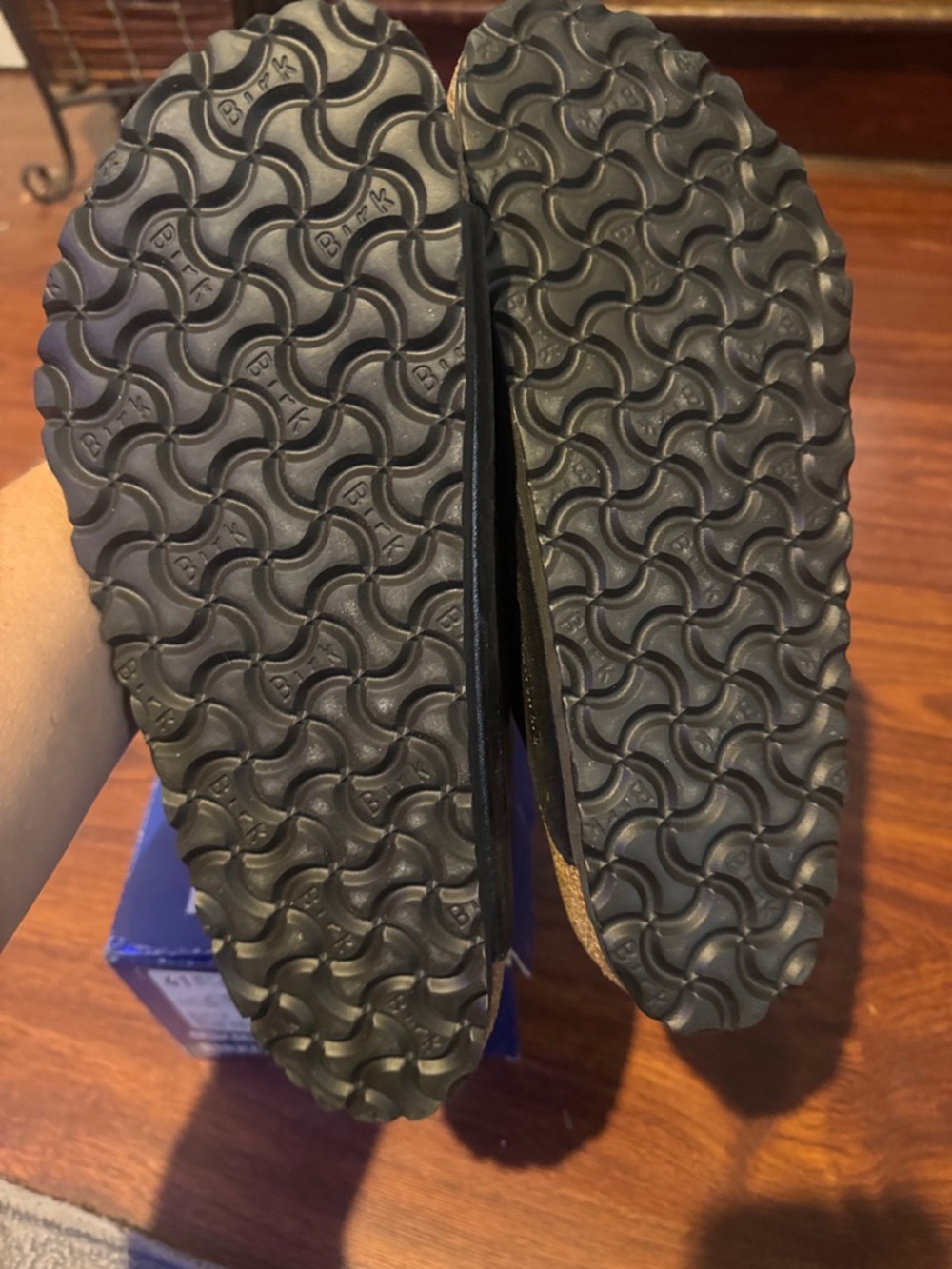 Birkenstock Black Two-Strap Men's Sandals - Picture 6 of 9